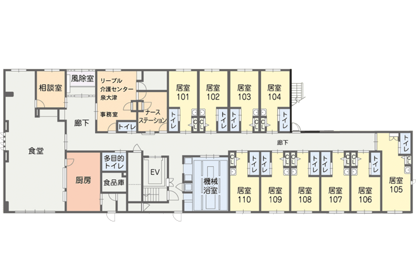 リーブル泉大津アネックス 間取図
