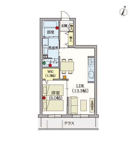 ヘーベルVillage湘南台 間取図