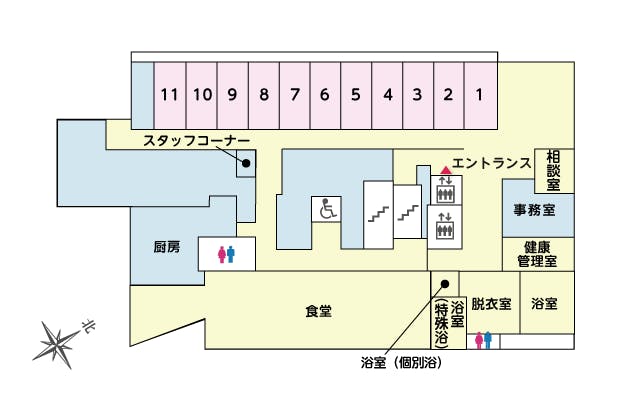 ツクイ・サンシャイン横浜野毛 間取図