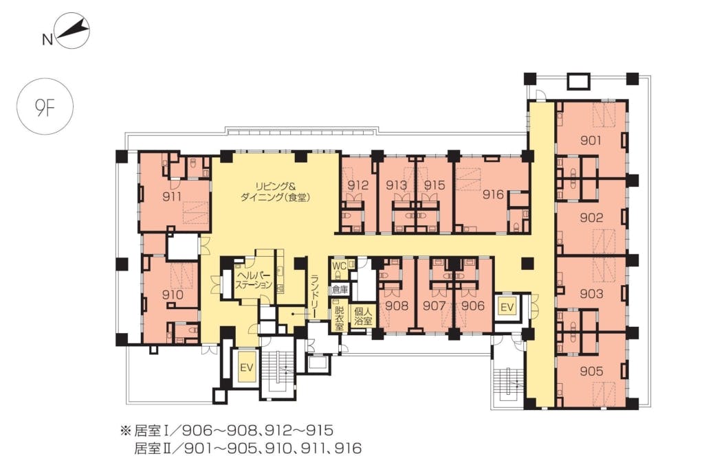 ニチイホームセンター北 間取図