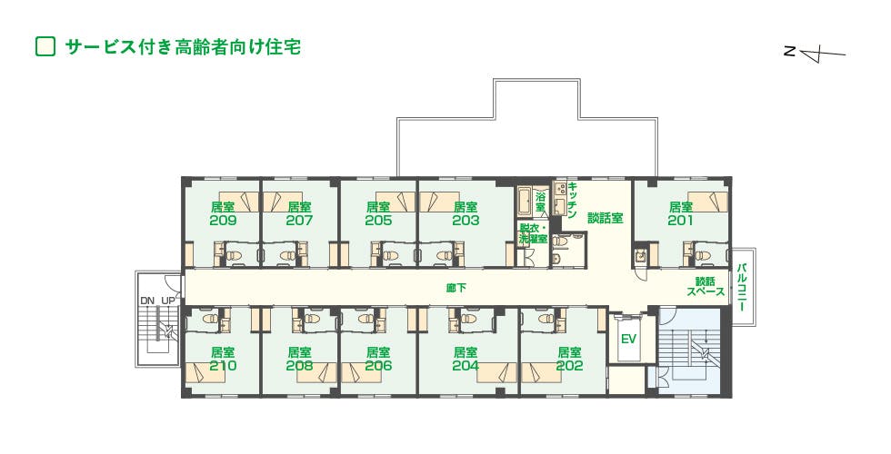 エイジフリーハウス堺八田 間取図