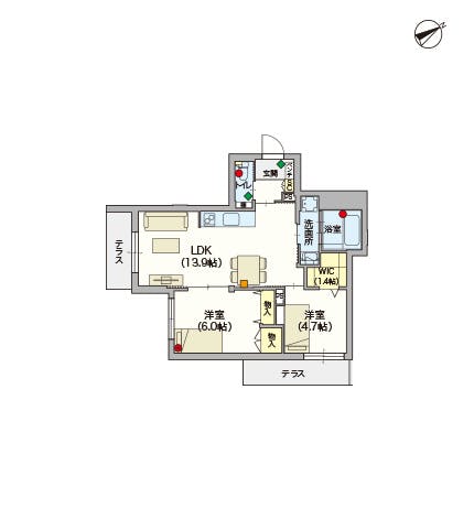 ヘーベルVillage横濱鶴ヶ峰 間取図