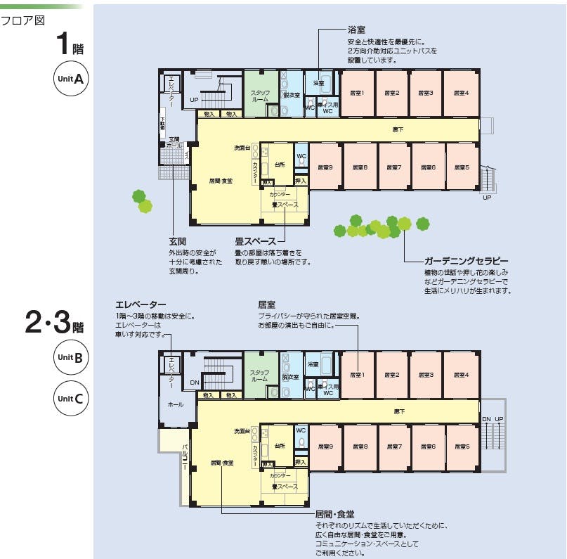 ニチイケアセンター南観音 間取図