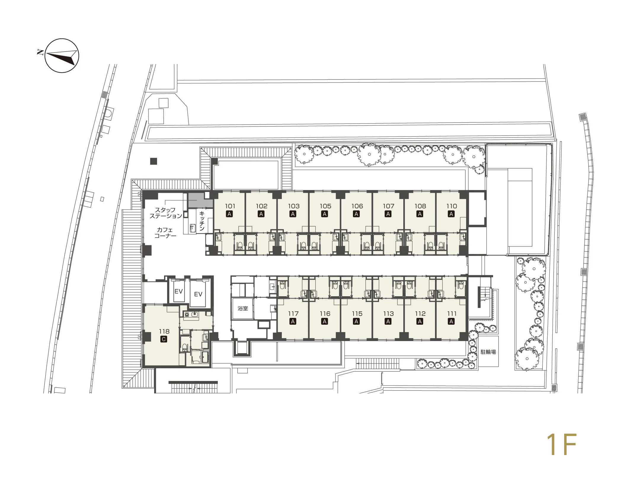 チャームプレミア京都岡崎 間取図
