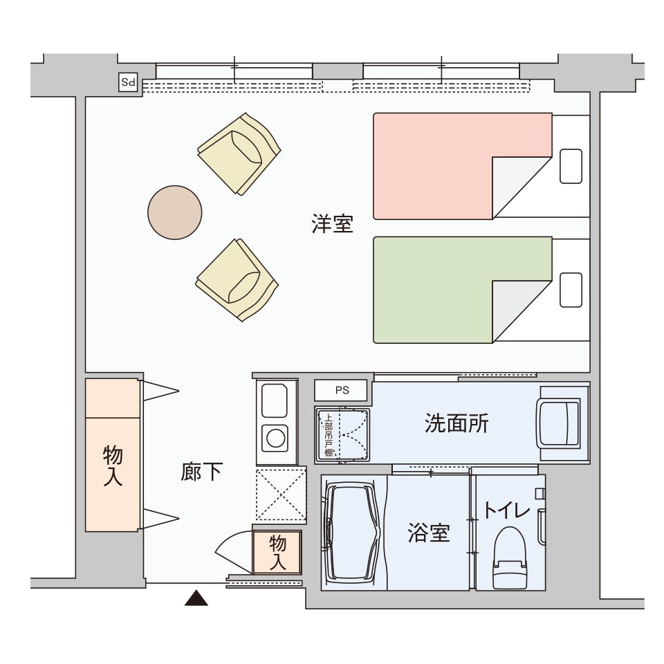 グッドタイムリビング千葉みなと 駅前通 間取図
