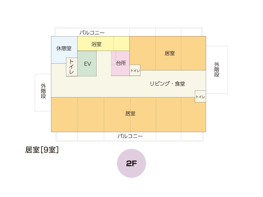 グループホームまーがれっと長泉 間取図
