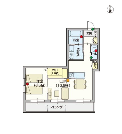 ヘーベルVillage川崎大師 間取図