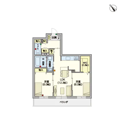 ヘーベルVillage 北赤羽 間取図