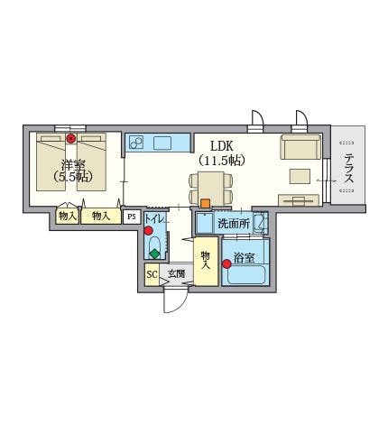 ヘーベルVillage駒込 間取図
