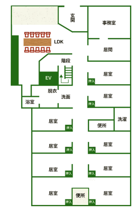 みのりの家 間取図