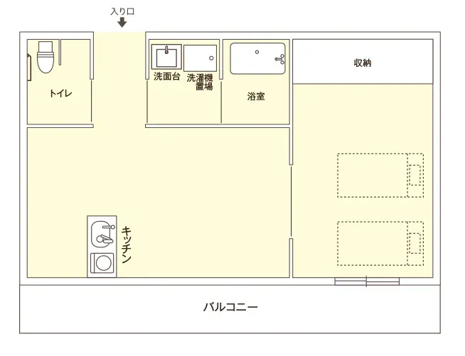 ココファン山鼻 間取図