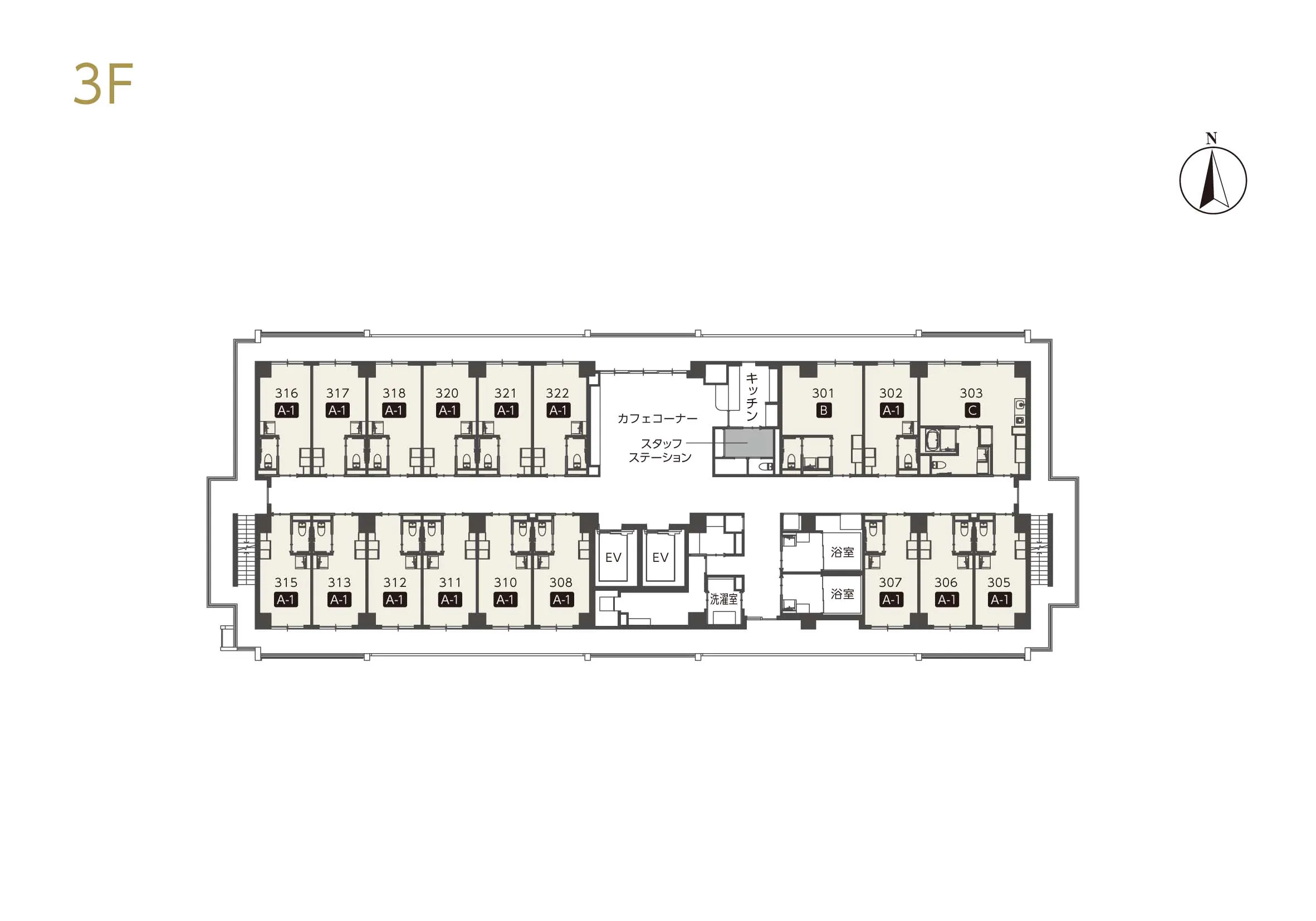 チャーム明石西新町 間取図