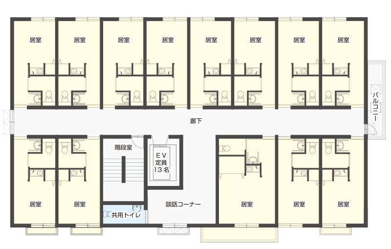 ゆるり高安 間取図