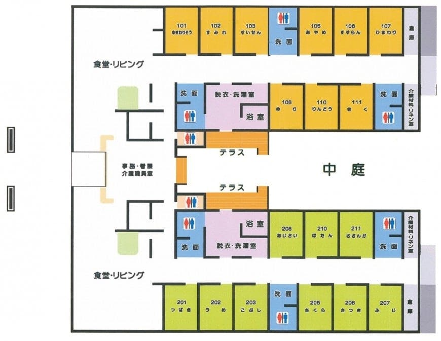 グループホーム陽だまりの家 間取図