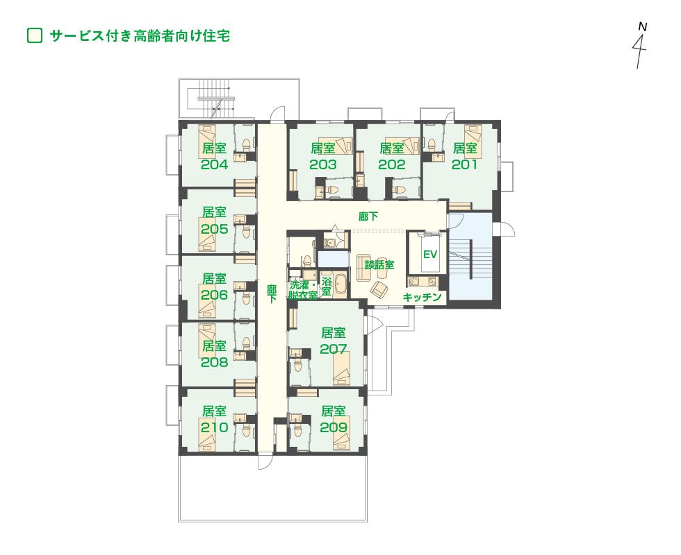エイジフリーハウス千葉穴川 間取図