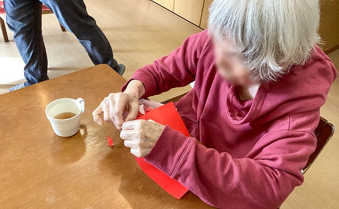 ヒューマンライフケア城東の湯グループホーム 貼り絵