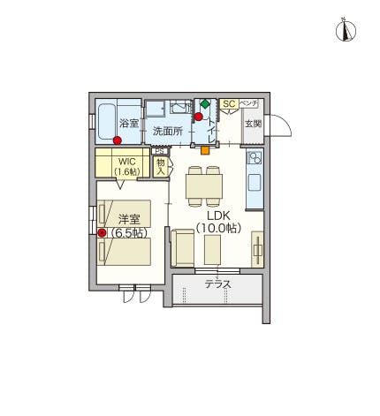 ヘーベルVillage稲田堤 間取図