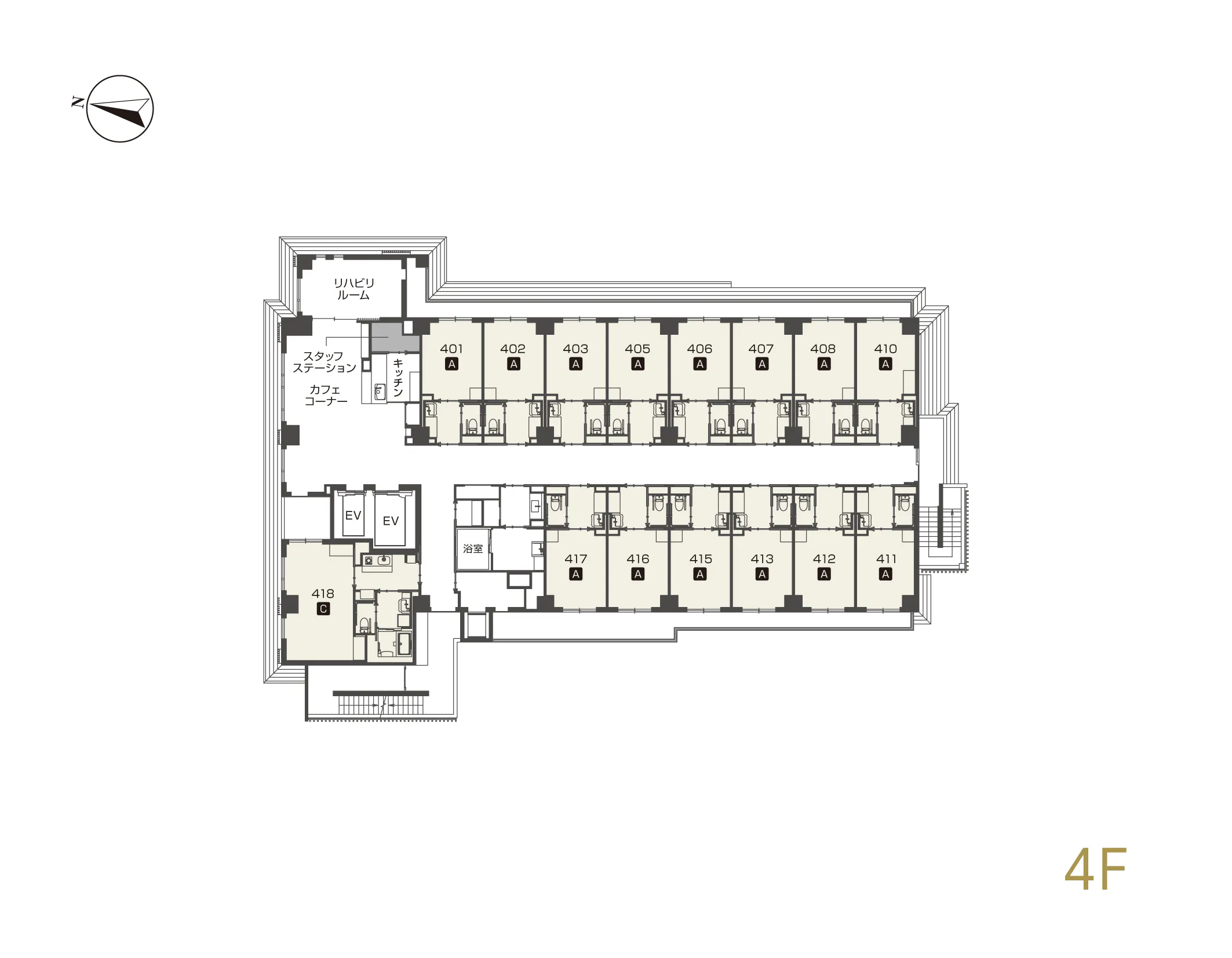 チャームプレミア京都岡崎 間取図