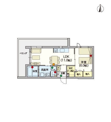 ヘーベルVillage野方 間取図