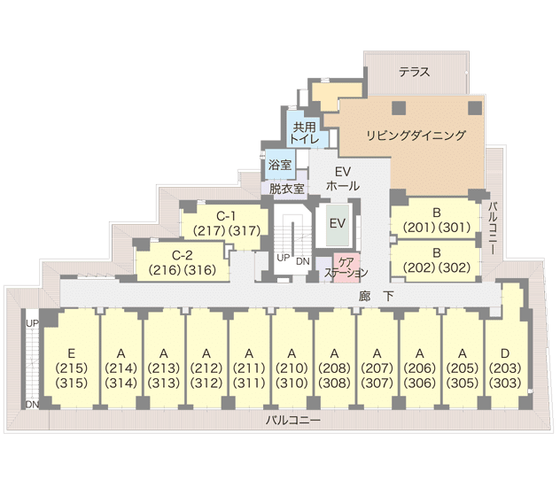 アライブ世田谷代田 間取図
