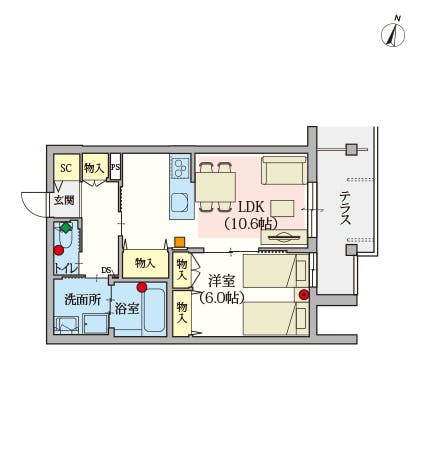 ヘーベルVillage杉並井草 間取図