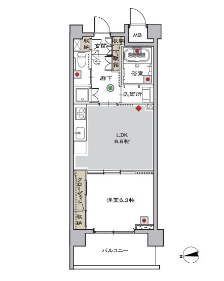 マストライフ古河庭園 間取図