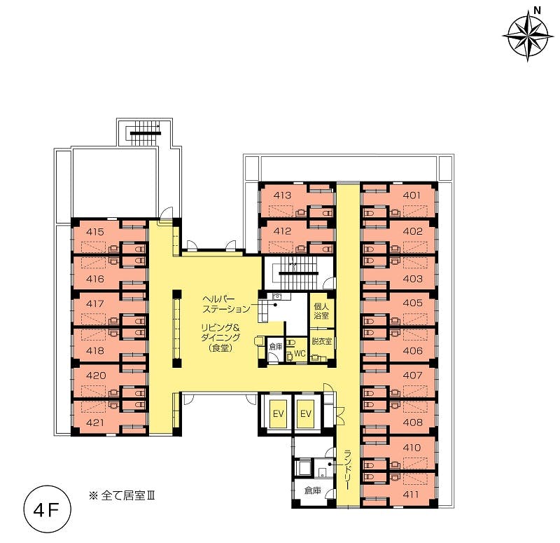 ニチイホーム 江戸川 間取図
