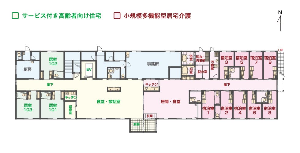 エイジフリーハウス吹田江坂町 間取図