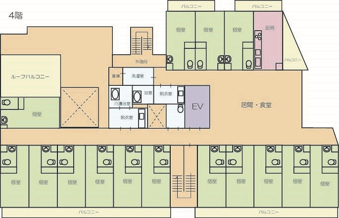 プラチナ・シニアホーム足立竹ノ塚 間取図