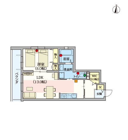 ヘーベルVillage新小岩 間取図