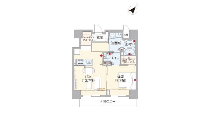 グランドマスト勝どき 間取図