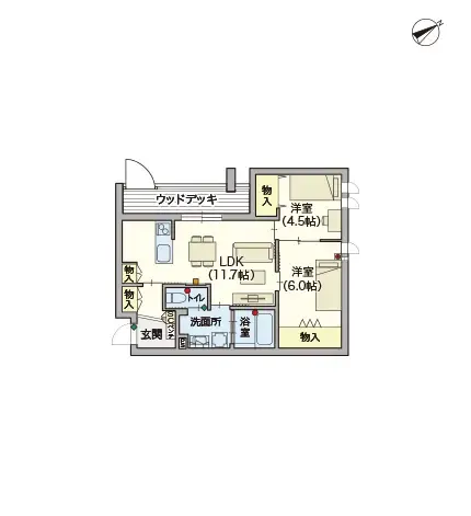 ヘーベルVillage本蓮沼 間取図