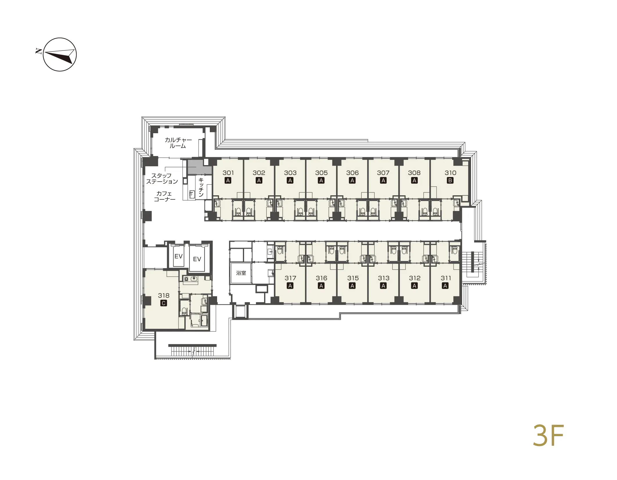 チャームプレミア京都岡崎 間取図