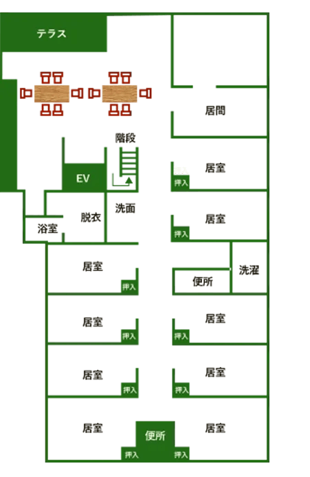 みのりの家 間取図