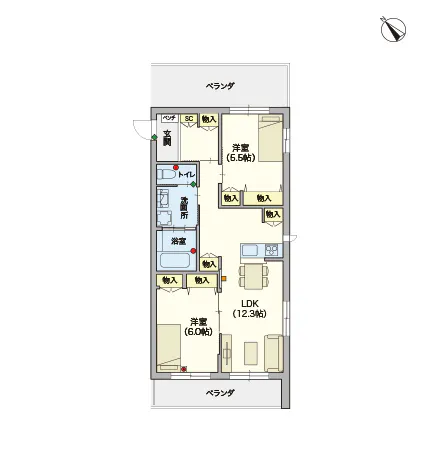 ヘーベルVillage 北赤羽 間取図