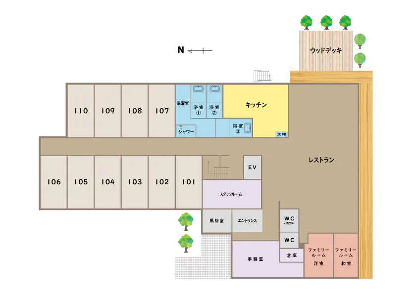 住宅型有料老人ホーム頂 くずは別邸 間取図