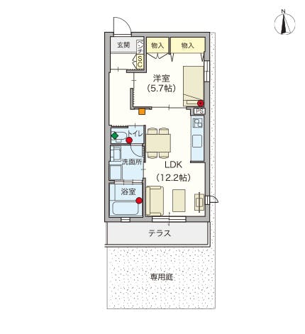 ヘーベルVillage江古田の森 間取図