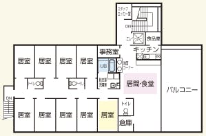 グループホームあじさいすなはら 間取図