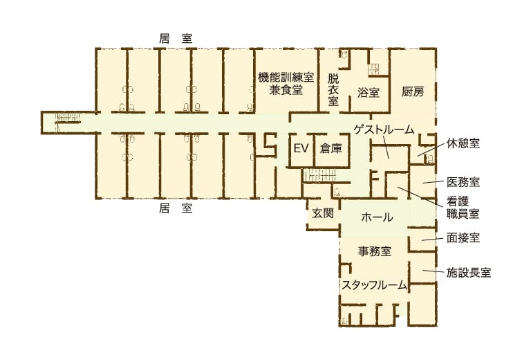 ベティさんの家 楠 間取図