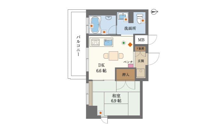グランドマスト北鎌倉 間取図
