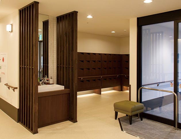 リアンレーヴ春日部 下足コーナー