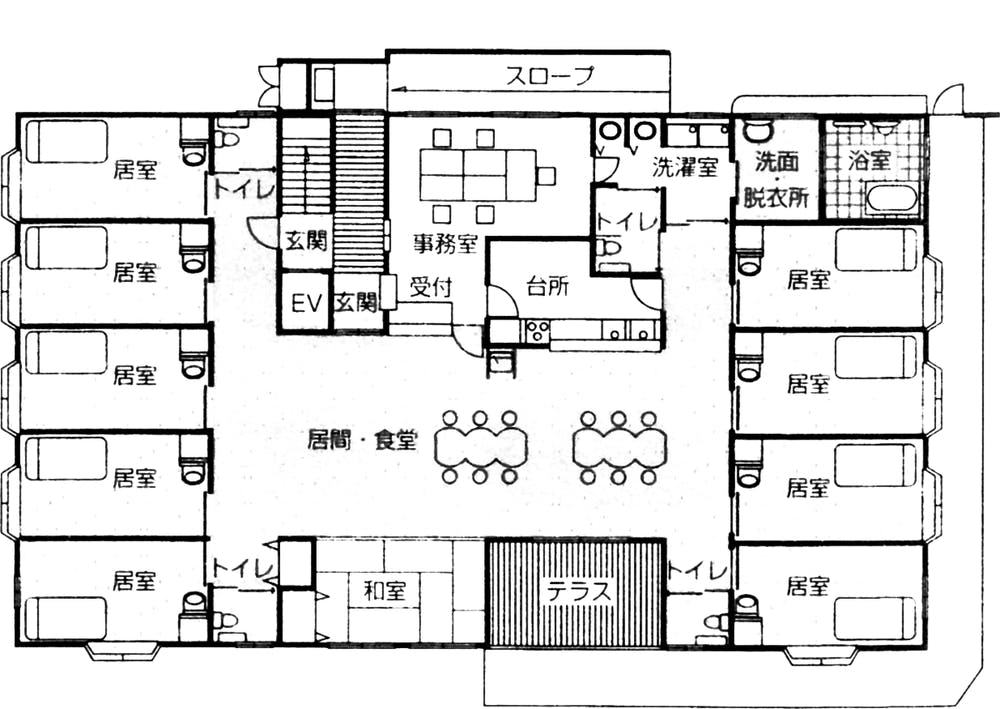 グループホームつどい宝柳家 間取図
