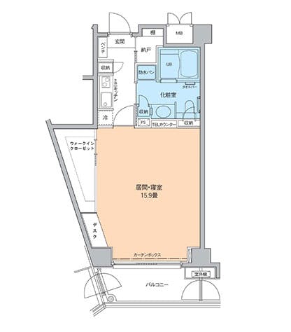 コンフォートロイヤルライフ多摩 間取図