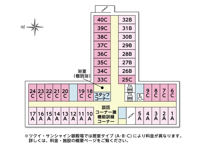 ツクイ・サンシャイン御殿場 間取図