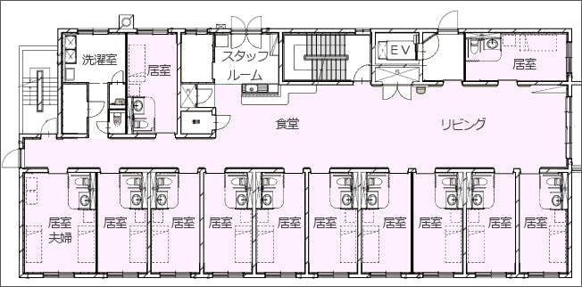 ケアメゾン山鼻２号館 間取図