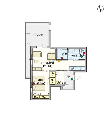 へーベルVillage東伏見 間取図