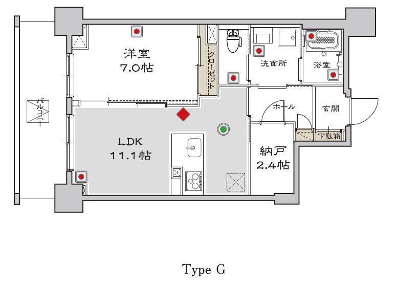 グランドマスト西ヶ原 間取図