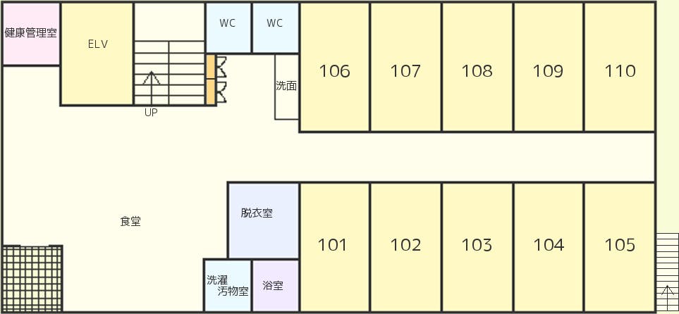 四つ葉のクローバー浜尻 間取図