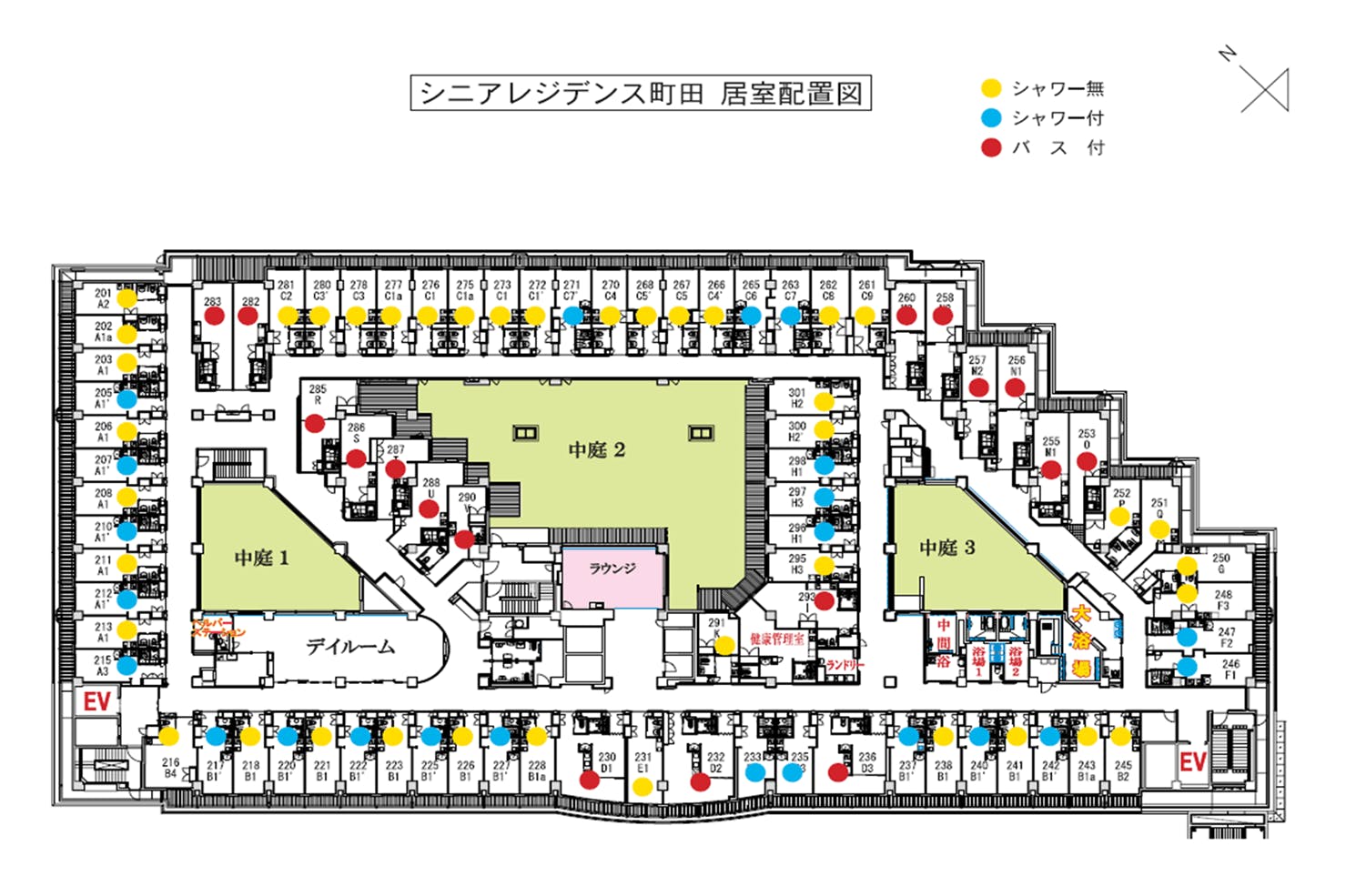 湘南ふれあいの園 シニアレジデンス町田 間取図