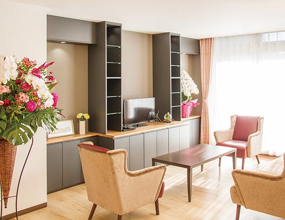 リアンレーヴ流山 1階ラウンジ